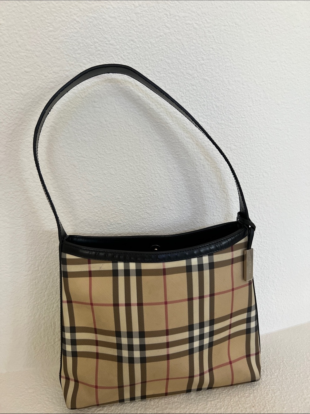 Burberry Nova Plaid Shoulder Bag